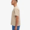 T-shirt oversize en coton bio - Gris huître