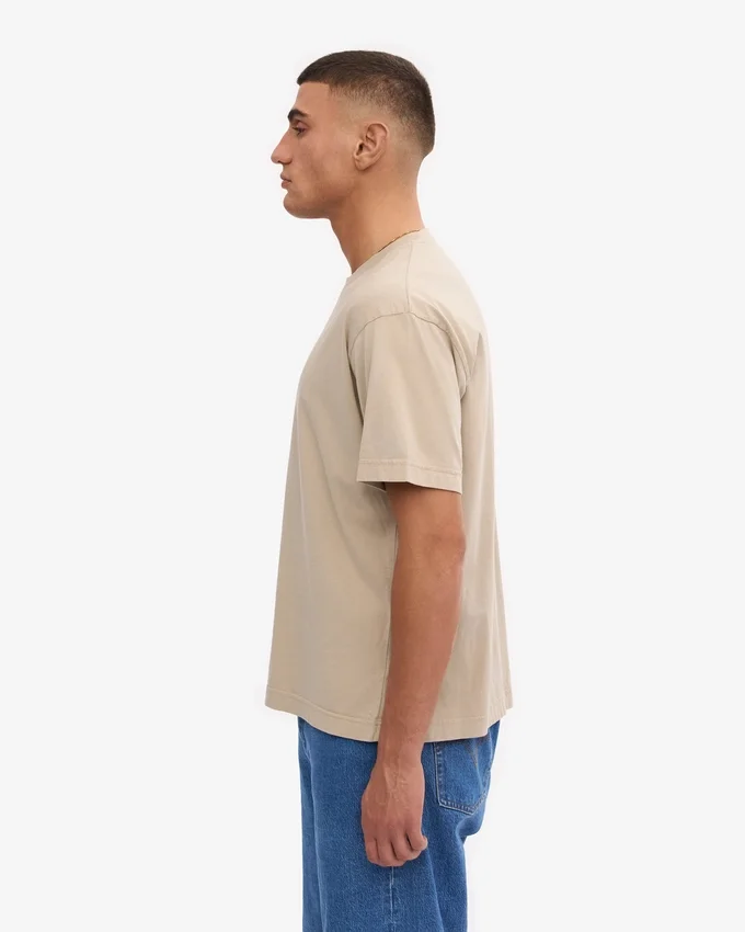 T-shirt oversize en coton bio - Gris huître