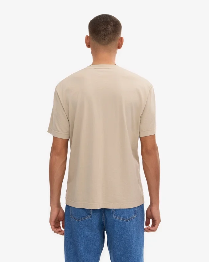 T-shirt oversize en coton bio - Gris huître