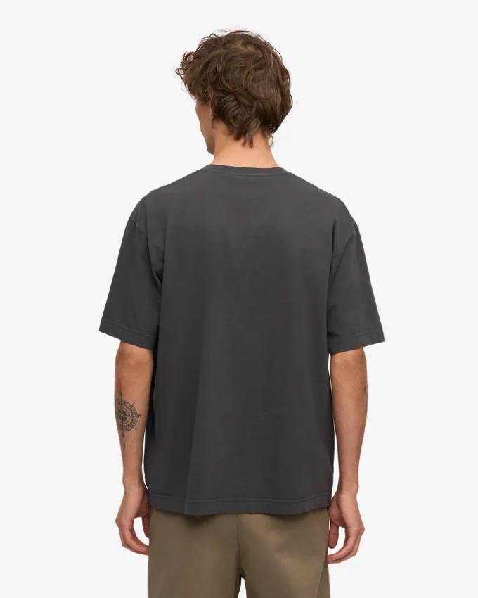T-shirt oversize en coton bio - Gris lave