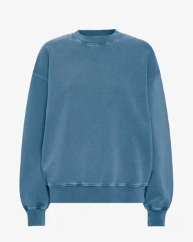 T-shirt oversize en coton bio - Indigo délavé