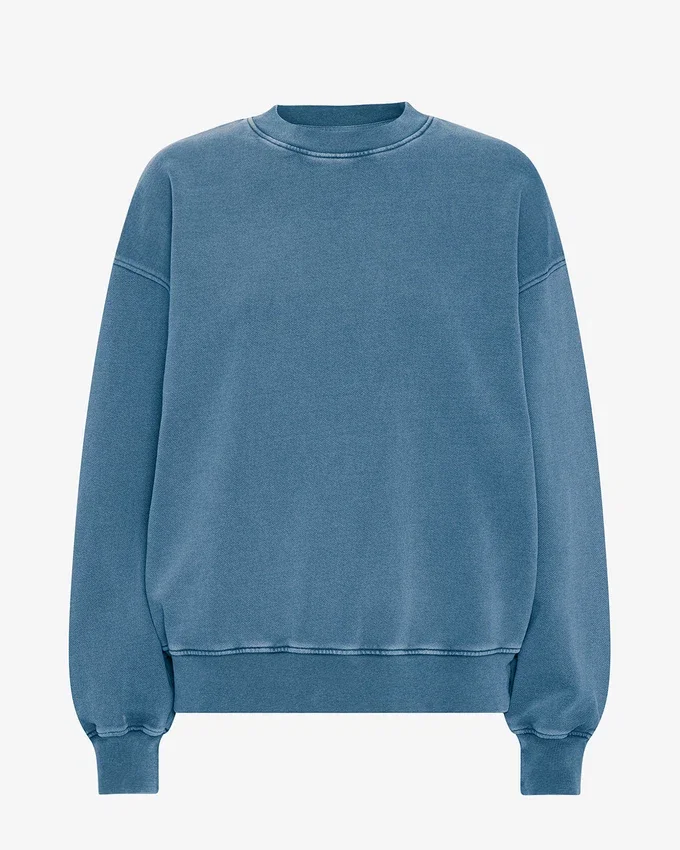 T-shirt oversize en coton bio - Indigo délavé