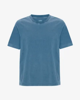 T-shirt oversize en coton bio - Indigo délavé