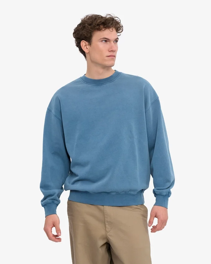 T-shirt oversize en coton bio - Indigo délavé