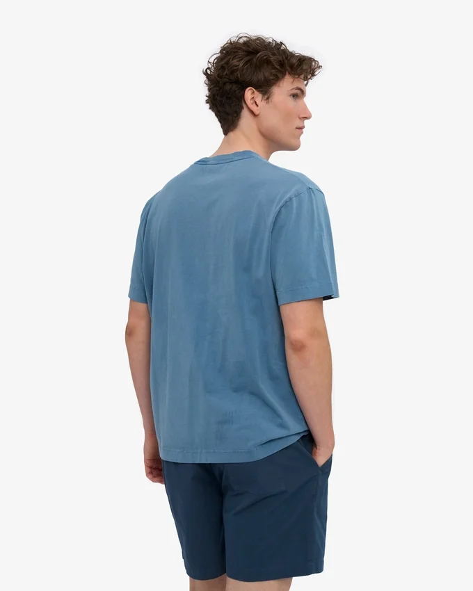 T-shirt oversize en coton bio - Indigo délavé