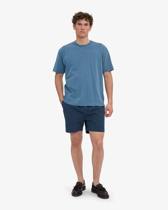 T-shirt oversize en coton bio - Indigo délavé