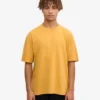 T-shirt oversize en coton bio - Jaune brûlé