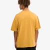 T-shirt oversize en coton bio - Jaune brûlé