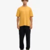 T-shirt oversize en coton bio - Jaune brûlé