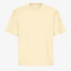 T-shirt oversize en coton bio - Jaune pâle