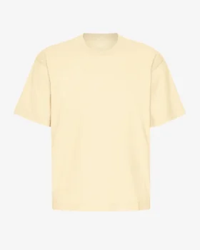 T-shirt oversize en coton bio - Jaune pâle