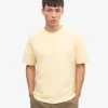 T-shirt oversize en coton bio - Jaune pâle