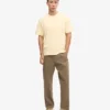 T-shirt oversize en coton bio - Jaune pâle