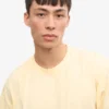 T-shirt oversize en coton bio - Jaune pâle