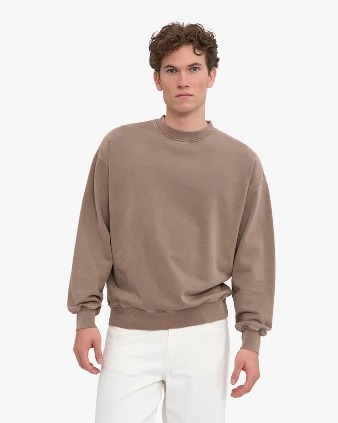 T-shirt oversize en coton bio - Kaki délavé
