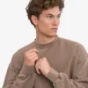 T-shirt oversize en coton bio - Kaki délavé