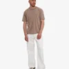 T-shirt oversize en coton bio - Kaki délavé