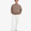 T-shirt oversize en coton bio - Kaki délavé