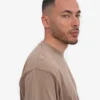 T-shirt oversize en coton bio - Kaki délavé