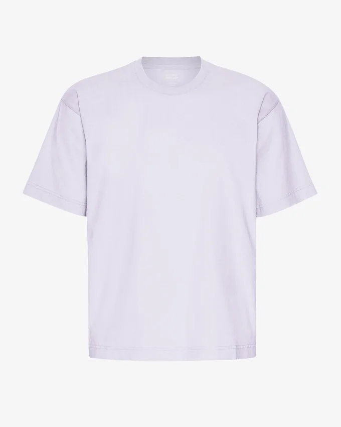 T-shirt oversize en coton bio - Lavande douce