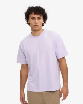 T-shirt oversize en coton bio – Lavande douce