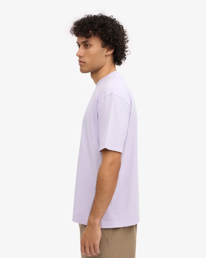 T-shirt oversize en coton bio - Lavande douce
