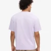 T-shirt oversize en coton bio - Lavande douce