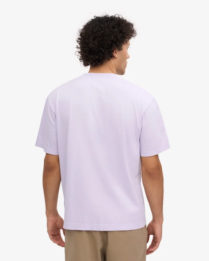 T-shirt oversize en coton bio - Lavande douce