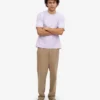 T-shirt oversize en coton bio - Lavande douce