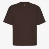 T-shirt oversize en coton bio - Marron café