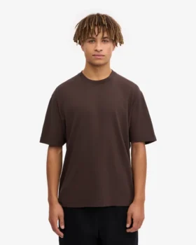 T-shirt oversize en coton bio – Marron café