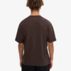 T-shirt oversize en coton bio - Marron café