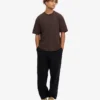 T-shirt oversize en coton bio - Marron café