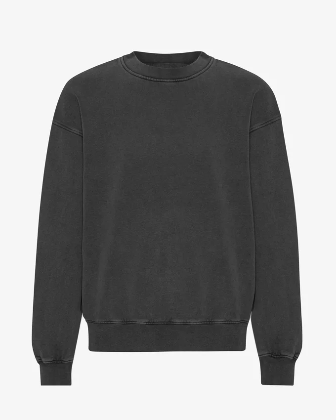 T-shirt oversize en coton bio - Noir délavé