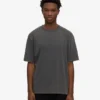 T-shirt oversize en coton bio - Noir délavé