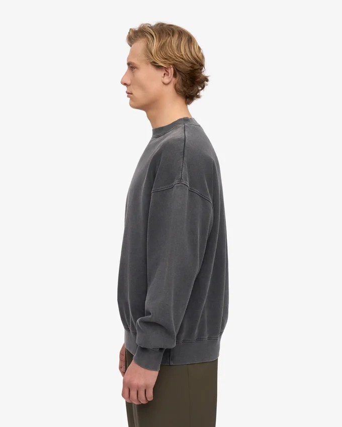 T-shirt oversize en coton bio - Noir délavé