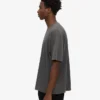 T-shirt oversize en coton bio - Noir délavé