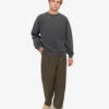T-shirt oversize en coton bio - Noir délavé