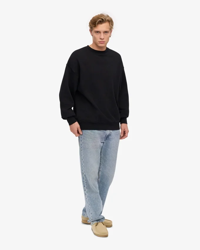 T-shirt oversize en coton bio - Noir intense