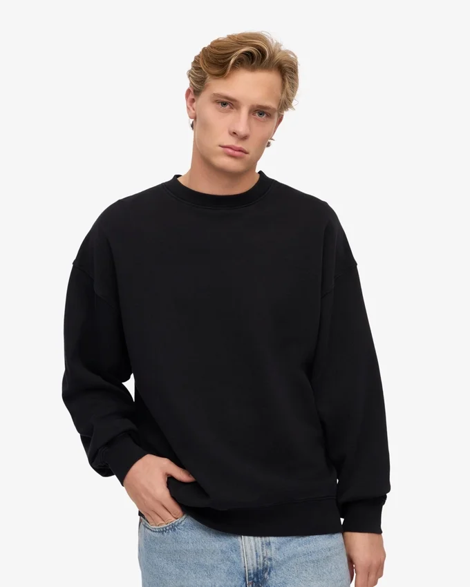 T-shirt oversize en coton bio - Noir intense