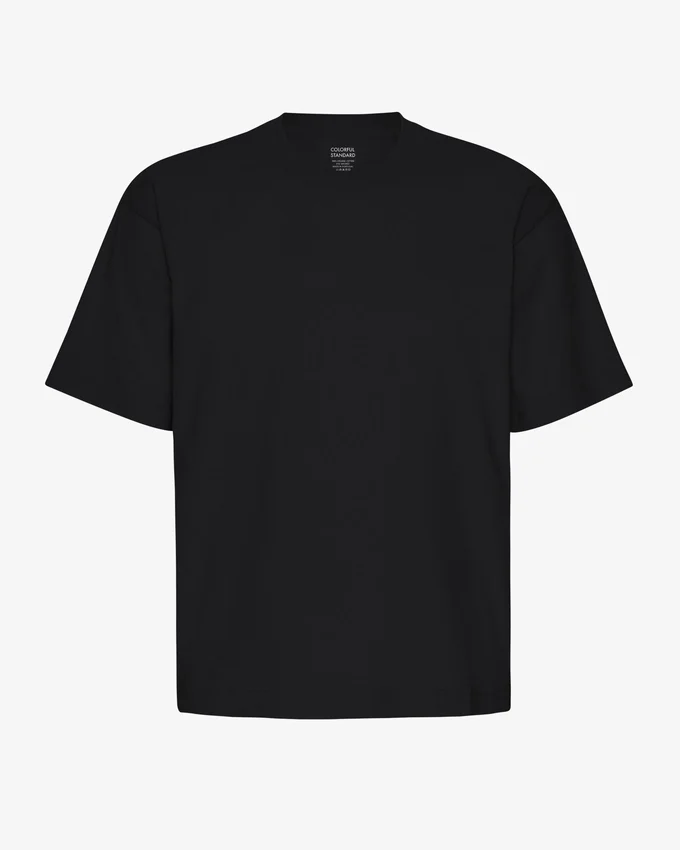 T-shirt oversize en coton bio - Noir profond