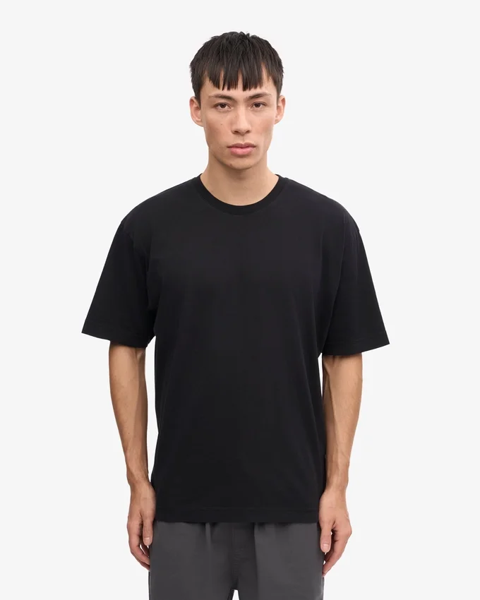 T-shirt oversize en coton bio - Noir profond