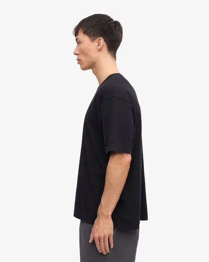 T-shirt oversize en coton bio - Noir profond