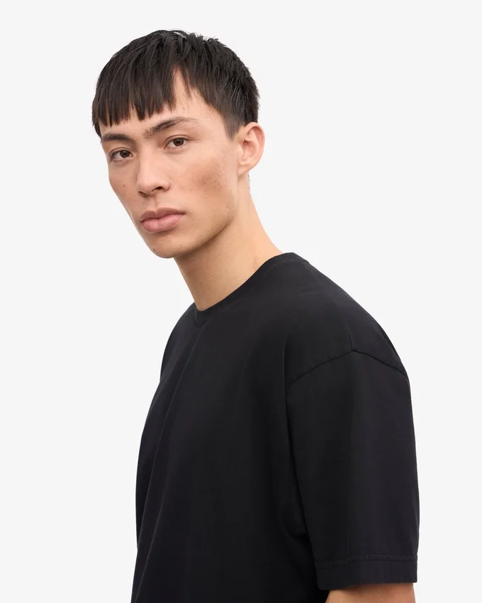 T-shirt oversize en coton bio - Noir profond