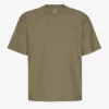 T-shirt oversize en coton bio - Olive poussiéreux