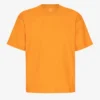 T-shirt oversize en coton bio - Orange soleil