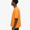 T-shirt oversize en coton bio - Orange soleil