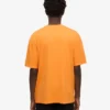 T-shirt oversize en coton bio - Orange soleil
