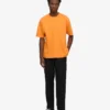T-shirt oversize en coton bio - Orange soleil