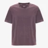 T-shirt oversize en coton bio - Raisin délavé